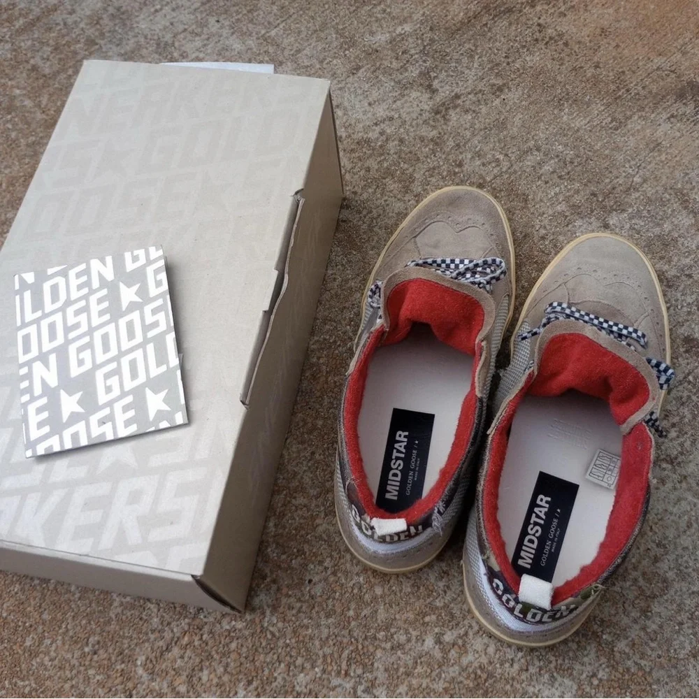 Golden Goose Beige and Black High-Tops - Picture 3 of 4